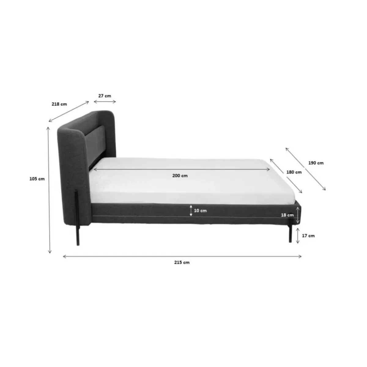 Clearance Bett Tivoli Ecru 180X200Cm Betten