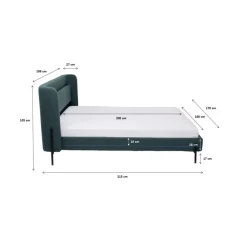 Discount Bett Tivoli Grun 160X200 Betten
