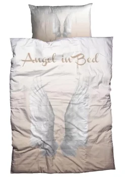 Discount Bettwasche Angel In Bed 160X210 + Kissen 50X70 Deko & Geschenkartikel