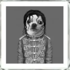 Bild Frame Mirror King Dog 60X60 Bilder