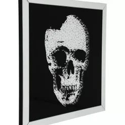 New Bild Frame Mirror Skull 100X100Cm Bilder