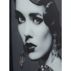 Clearance Bild Glas Beauty Lady 120X150Cm Bilder