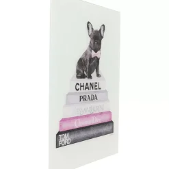 Sale Bild Glas Fashion Dog 60X80Cm Bilder