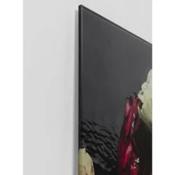 Online Bild Glas Flower Art Lady 120X120Cm Bilder