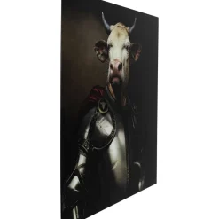 Sale Bild Glas Knight Cow 120X120 Bilder