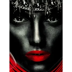 Discount Bild Glas Lady Red Lips 80X120 Bilder