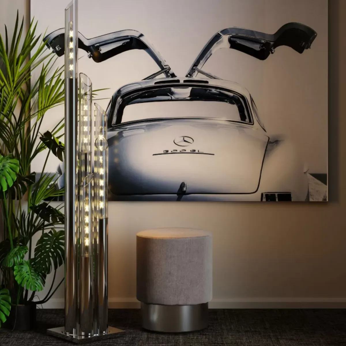 Clearance Bild Glas Oldtimer Back 160X120Cm Bilder