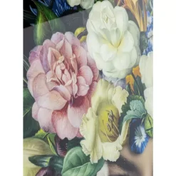 New Bild Glas Pretty Flower Woman 100X100 Bilder