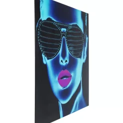 Outlet Bild Glas Tough Girl 120X120Cm Bilder
