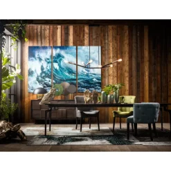 Online Bild Glas Triptychon Wave 240X160Cm (3/Set) Bilder