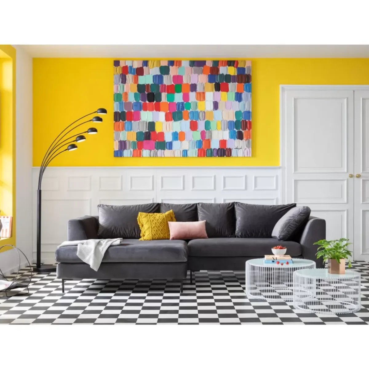 Online Bild Touched Colorful Dots 140X200Cm Bilder