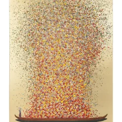 Bild Touched Flower Boat Gold Rot 80X100Cm Bilder