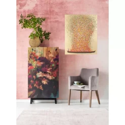 Bild Touched Flower Boat Gold Rot 80X100Cm Bilder