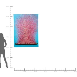 Discount Bild Touched Flower Boat Blau Pink 160X120Cm Bilder