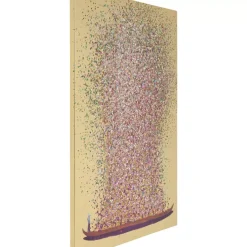 Outlet Bild Touched Flower Boat Gold Pink 100X80Cm Bilder