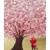 Bild Touched Flower Couple Gold Pink 160X120Cm Bilder