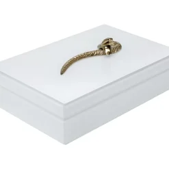 Box Snake Bite Weis 28X7Cm Aufbewahrung & Ordnung