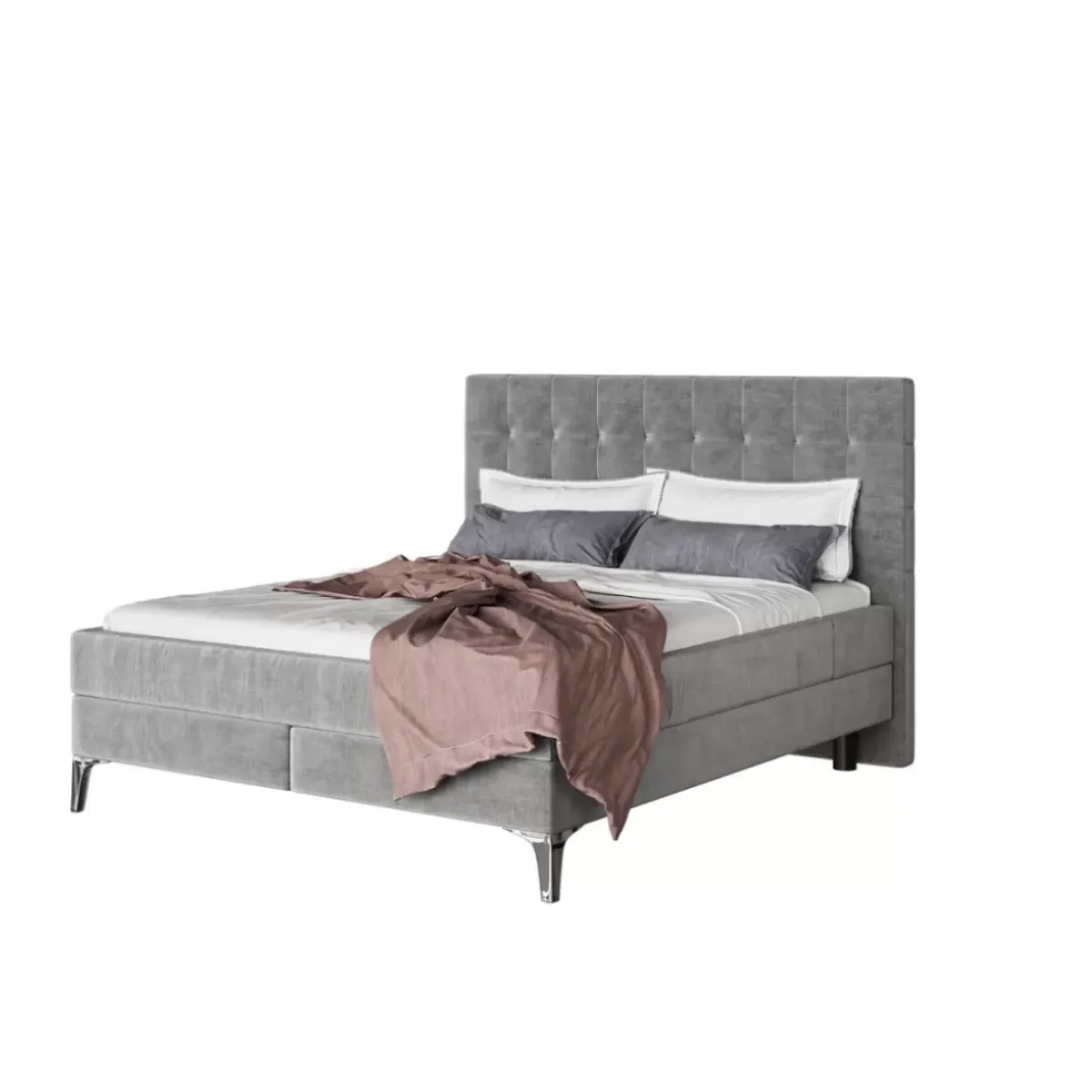 Boxspringbett Benito Star Grau 160X200Cm Betten