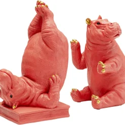 Hot Buchstutze Hippo Pink (2/Set) Deko & Geschenkartikel