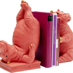 Hot Buchstutze Hippo Pink (2/Set) Deko & Geschenkartikel