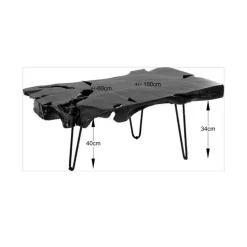 Clearance Couchtisch Aspen Schwarz 100X40 Tische