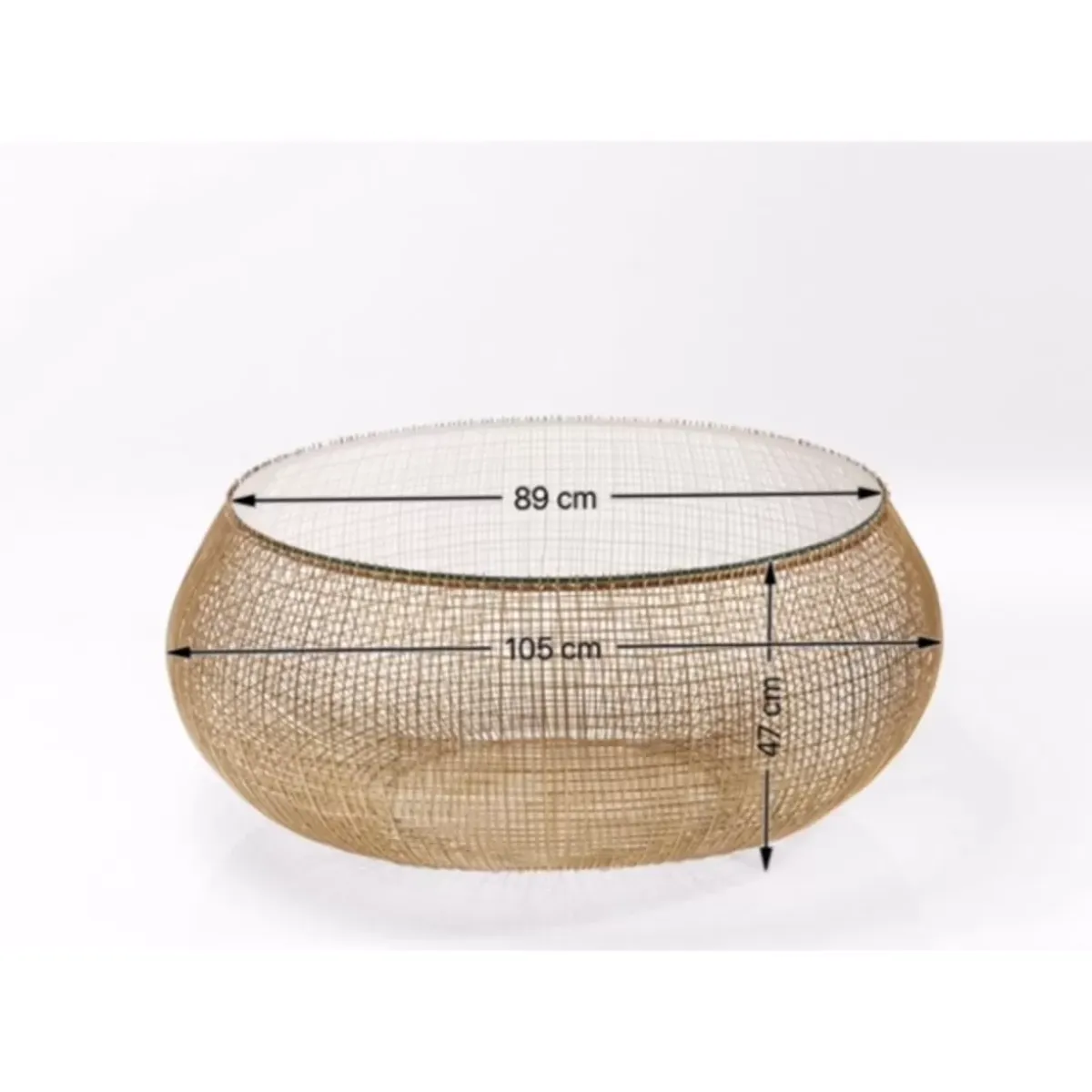 Discount Couchtisch Cesta Gold Tische