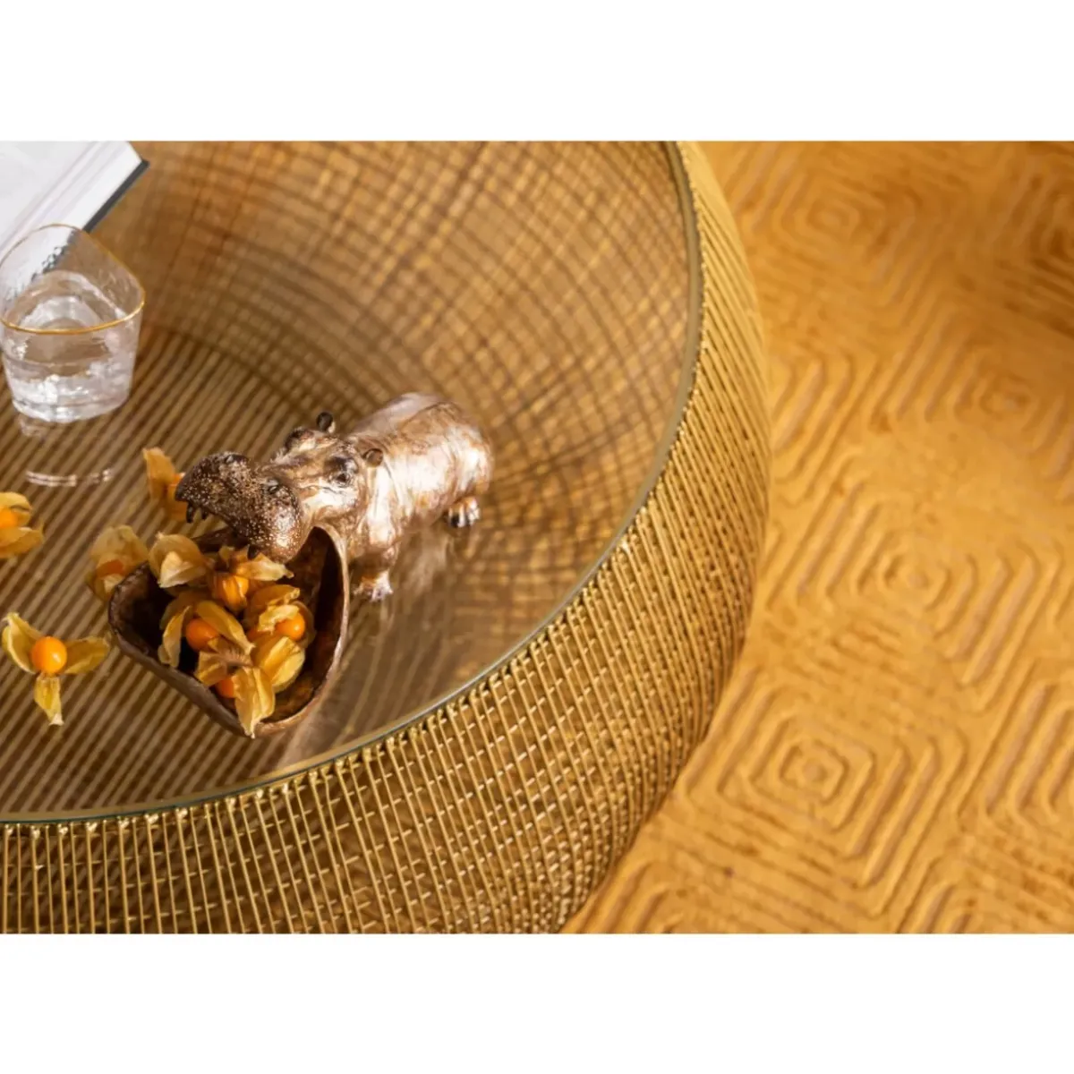 Discount Couchtisch Cesta Gold Tische