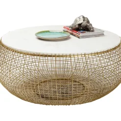 Best Couchtisch Cesta Marmor Gold O100Cm Tische