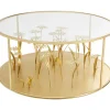 Discount Couchtisch Flower Meadow Gold O80 Tische
