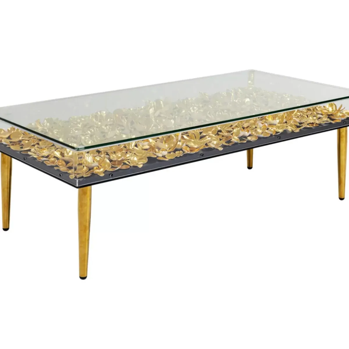 Hot Couchtisch Gold Flowers 120X60 Tische