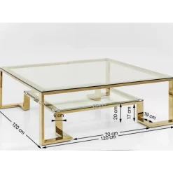 New Couchtisch Gold Rush 120X120Cm Tische