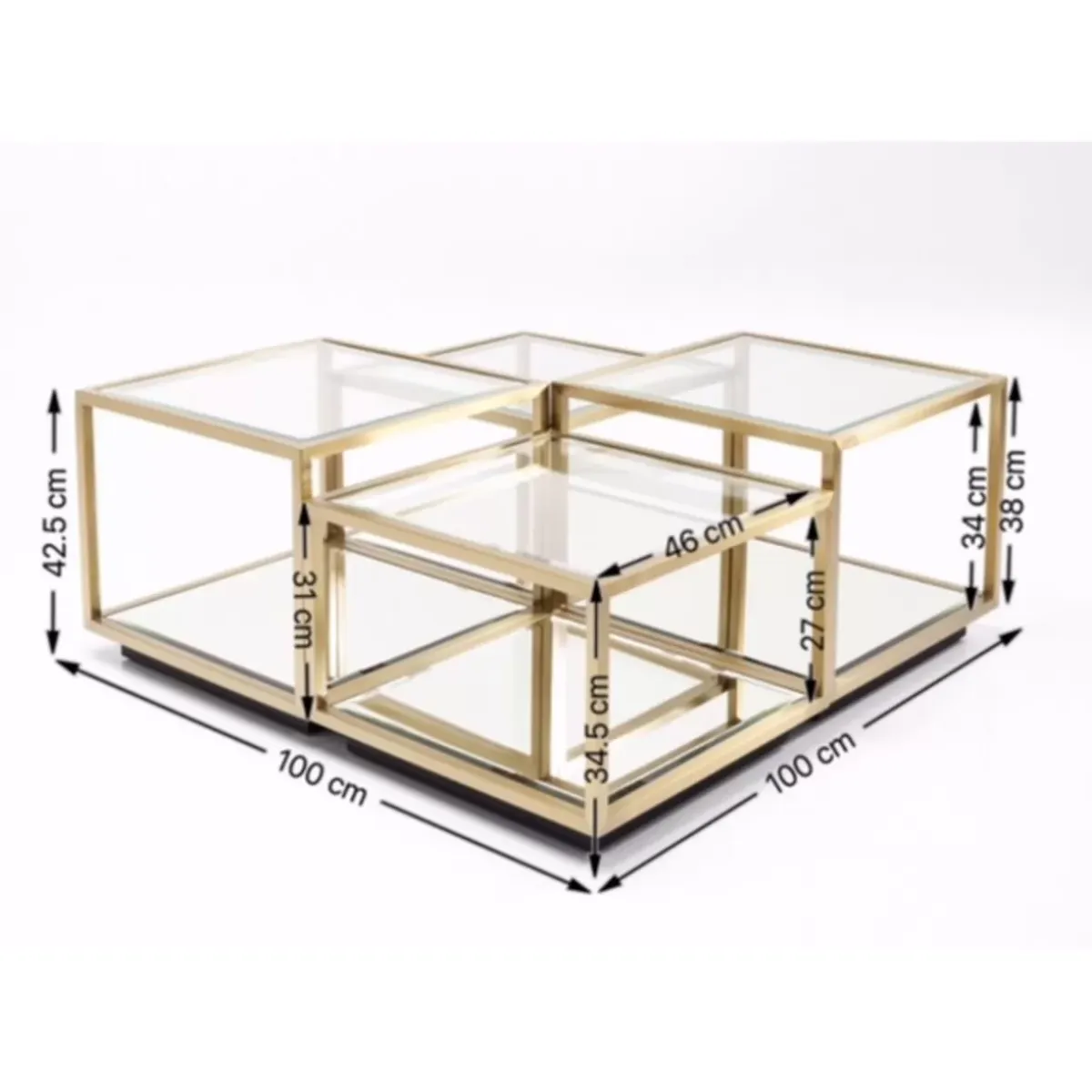 Online Couchtisch Luigi Gold (4/Set) Tische