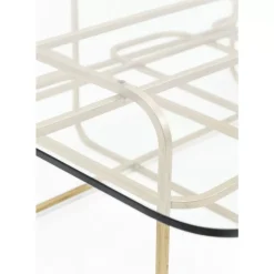 Outlet Couchtisch Meander Gold 140X80Cm Tische