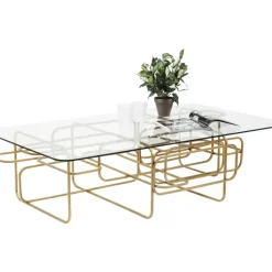 Outlet Couchtisch Meander Gold 140X80Cm Tische