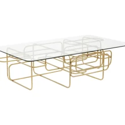 Outlet Couchtisch Meander Gold 140X80Cm Tische