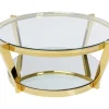 Clearance Couchtisch Monocolo Gold O90 Tische