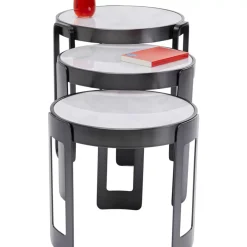 Outlet Couchtisch Perelli Schwarz (3/Set) Tische