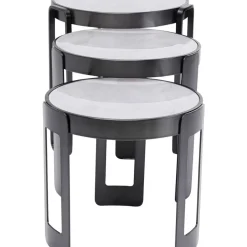 Outlet Couchtisch Perelli Schwarz (3/Set) Tische