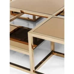Hot Couchtisch Steps Gold 120X120Cm Tische