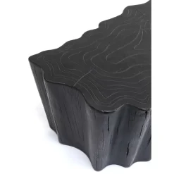 Outlet Couchtisch Tree Stump Schwarz 119X68Cm Tische