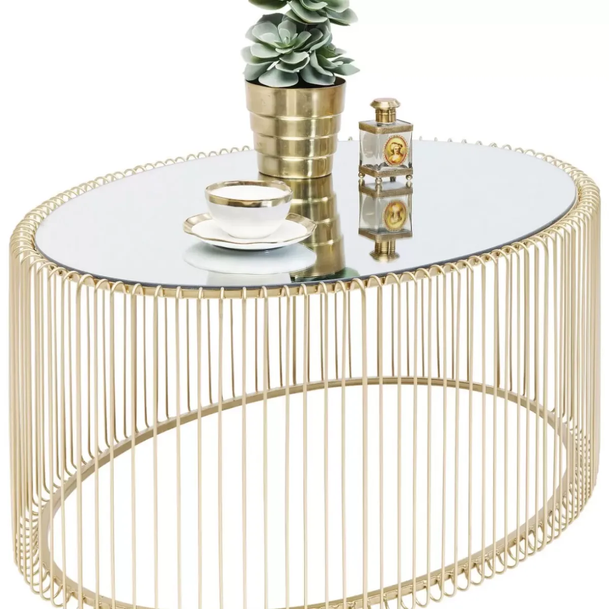Discount Couchtisch Wire Uno Brass 60X90Cm Tische