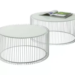 Hot Couchtisch Wire White (2/Set) Tische