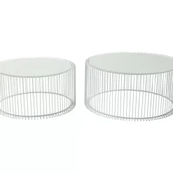 Hot Couchtisch Wire White (2/Set) Tische