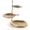 Sale Deko Etagere Leaf Gold Geschirr & Tischaccessoires
