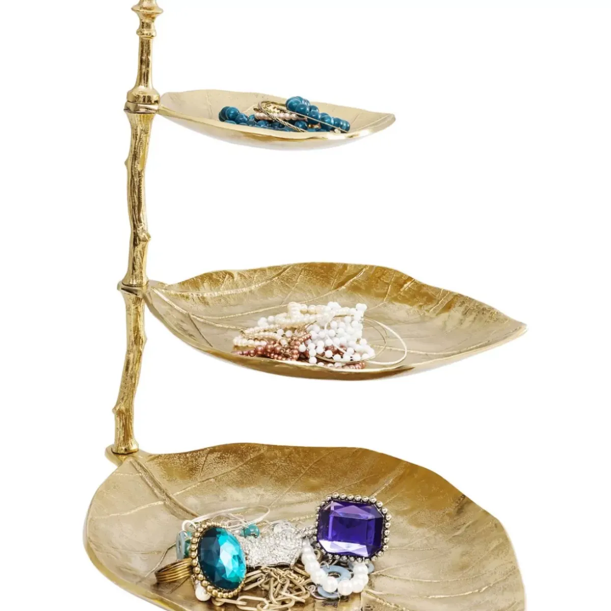 Sale Deko Etagere Leaf Gold Geschirr & Tischaccessoires