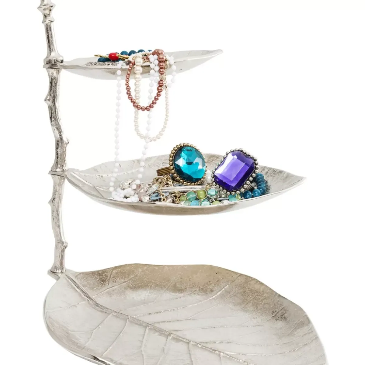 Sale Deko Etagere Leaf Silber Geschirr & Tischaccessoires