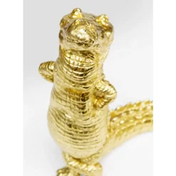 Outlet Deko Figur Alligator Gold 39Cm Deko & Geschenkartikel