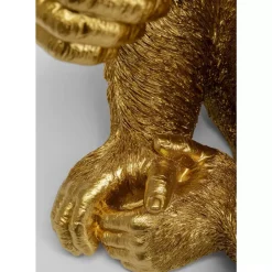 New Deko Figur Baby Ape Gold 53 Deko & Geschenkartikel