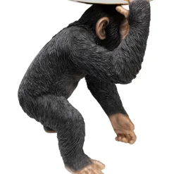 Deko Figur Butler Playing Chimp Schwarz 52Cm Deko & Geschenkartikel
