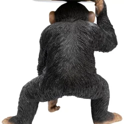 Deko Figur Butler Playing Chimp Schwarz 52Cm Deko & Geschenkartikel